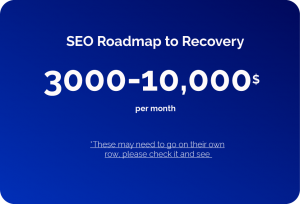 SEO roadmap to recovery